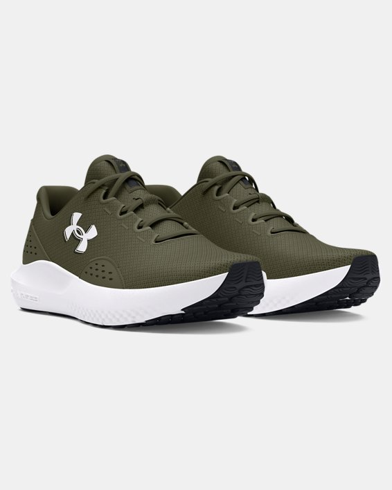 Men's UA Surge 4 Running Shoes in Green image number 3
